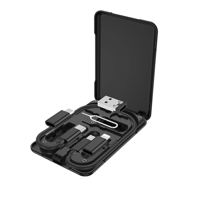 HOCO U86 MULTIFUNCTIONAL 3 IN 1 TREASURE CHARGING DATA CABLE STORAGE BAG CASE