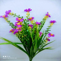 Artificial Mini Grass Flower 1 Stick 14inc long