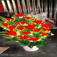 Artificial 18 Beli Val-bet Flower Gallery in Plastic tob 17Inc/43cm long For Home or Office Decoration