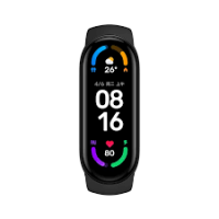 XIAOMI MI BAND 6 AMOLED FULL SCREEN FITNESS TRACKER SMART WATCH WITH SPO2 – BLACK