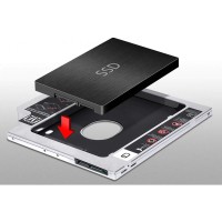 Second Hard Disk Drive CADDY-Secondary CD-ROM Storage for Laptop
