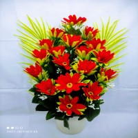 Artificial 18 Beli Val-bet Flower Gallery in Plastic tob 17Inc/43cm long For Home or Office Decoration